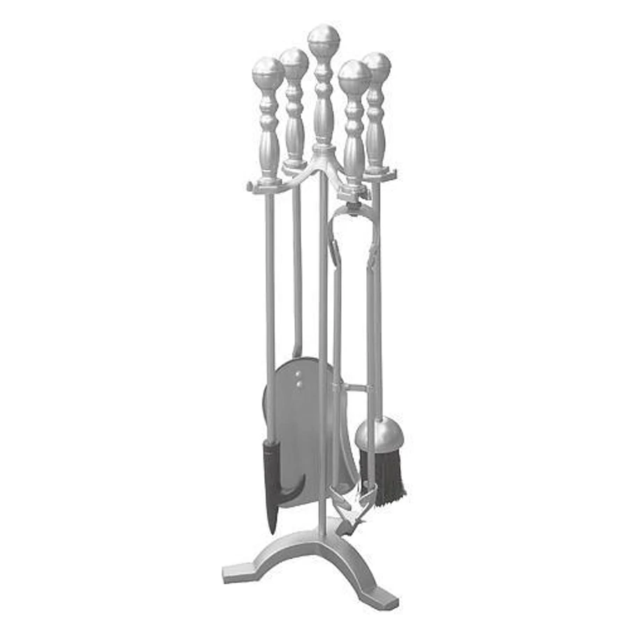 Kandalló szett Homefire FT53S, 4 részes, nikkelezett, 53 cm