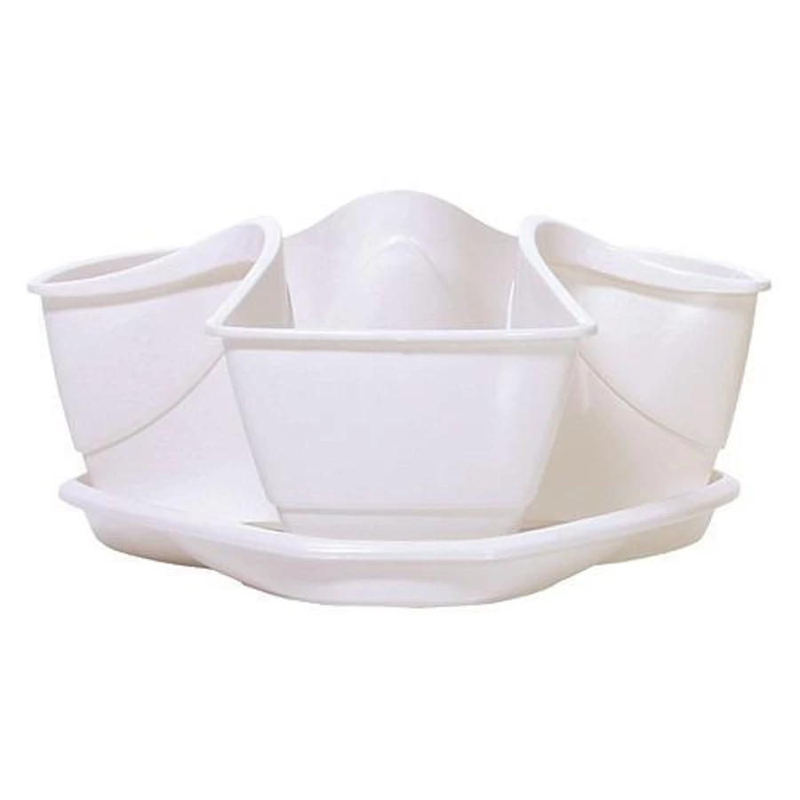 Virágcserép COUBI DKN3001 fehér