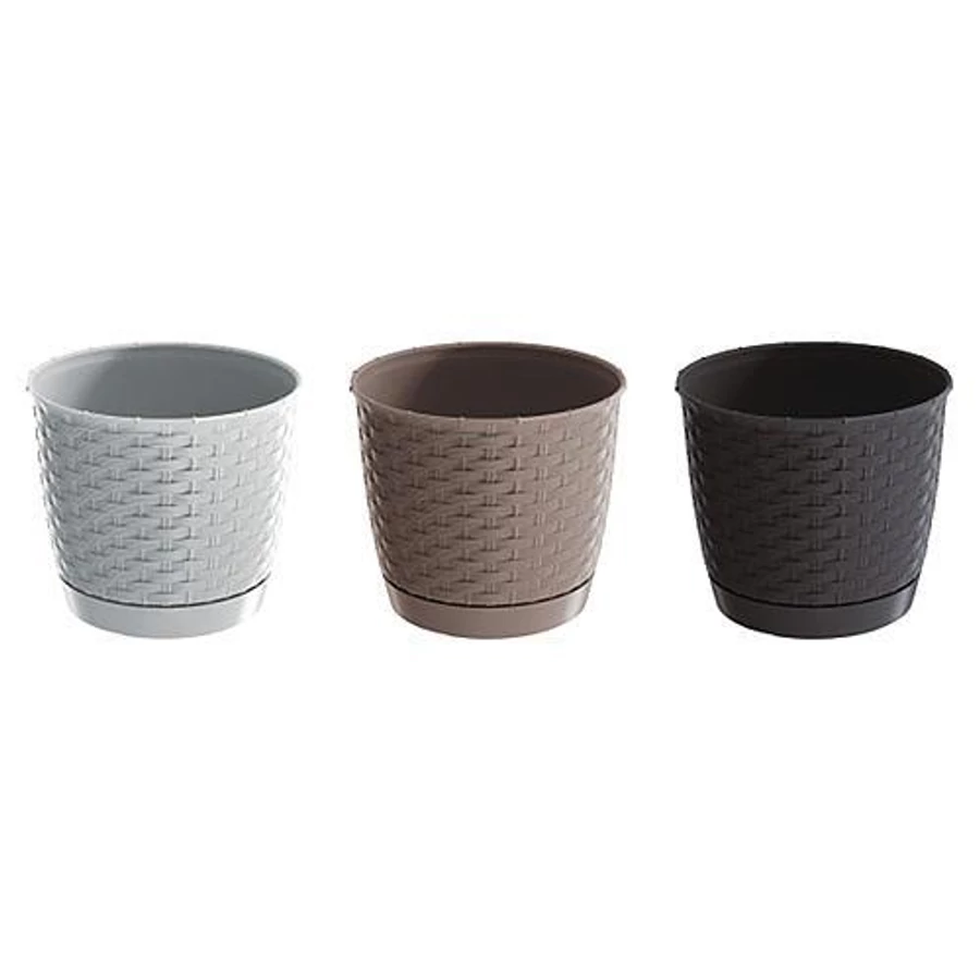 Virágcserép RATOLLA 250mm fehér