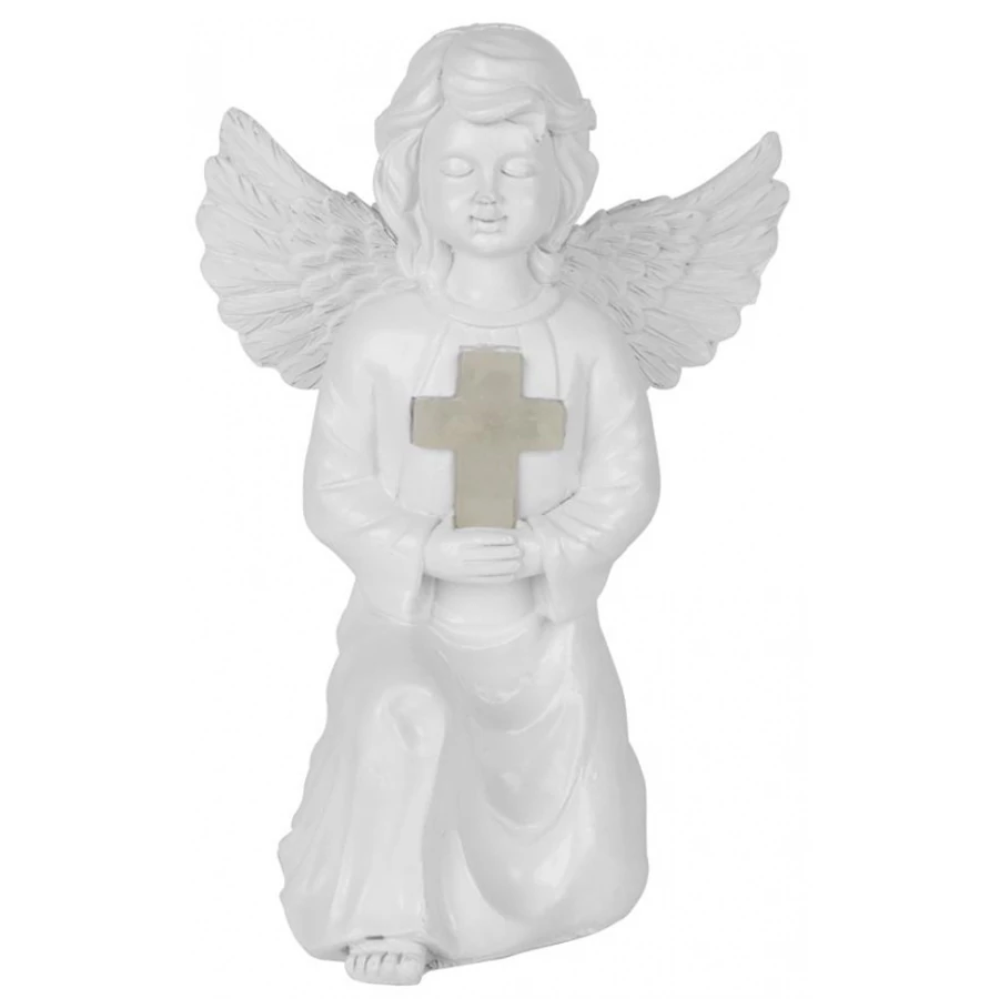 Solar lámpa, angyal, 15x12x22 cm, 1 LED