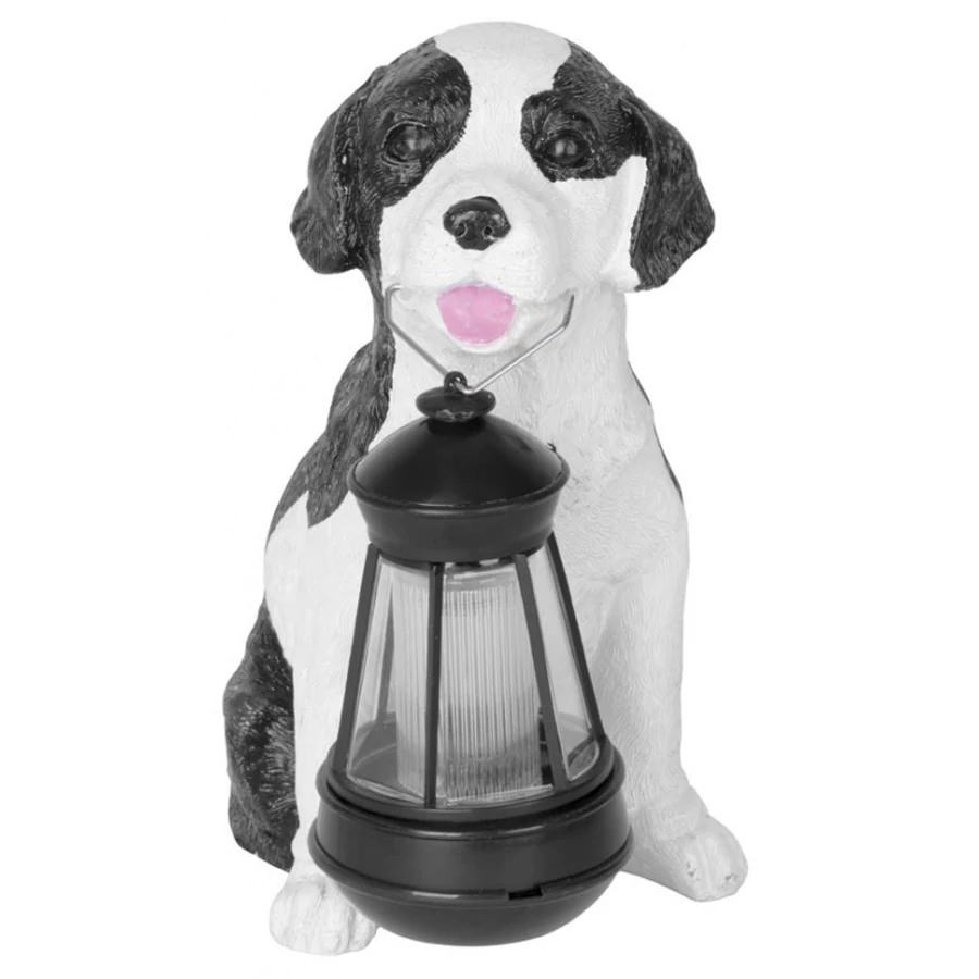 Solar lámpa, kutya, 24x14x25 cm, 1 LED