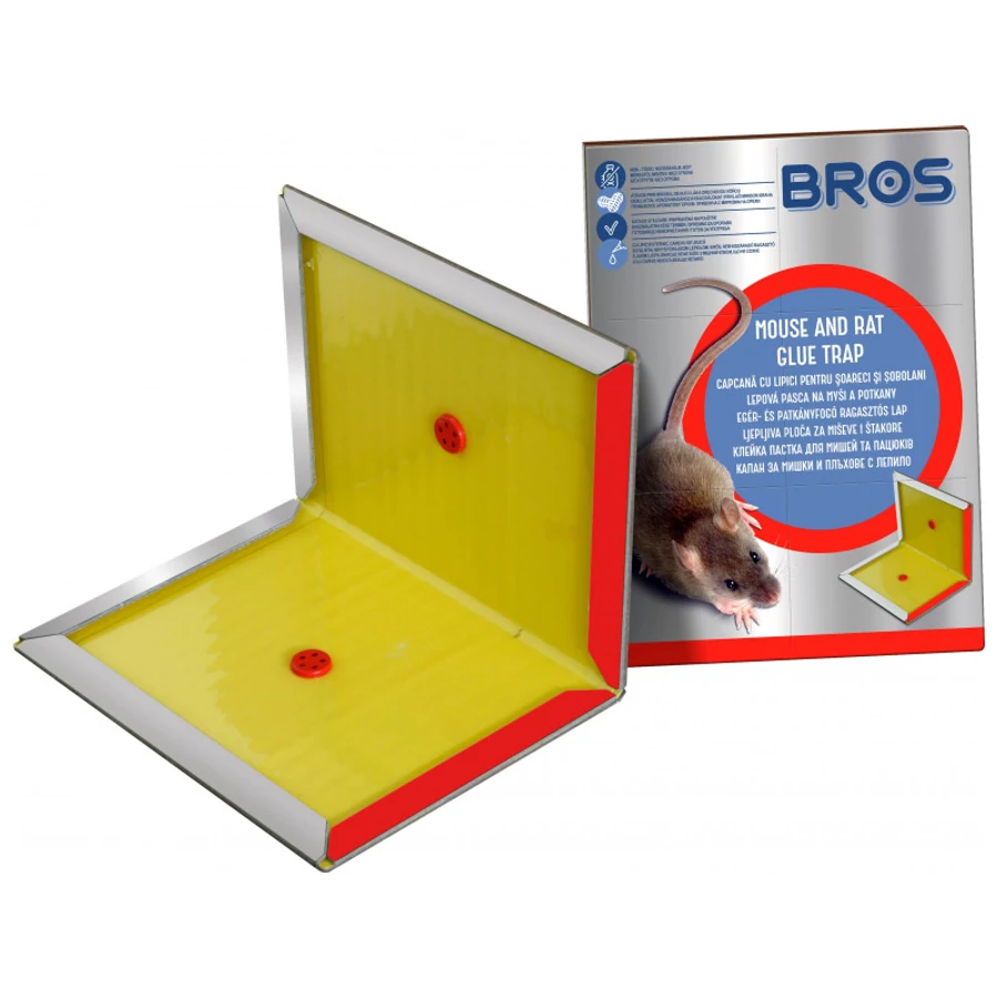 Bros egérfogó ragasztós lap mogyorós aromával 2db/cs