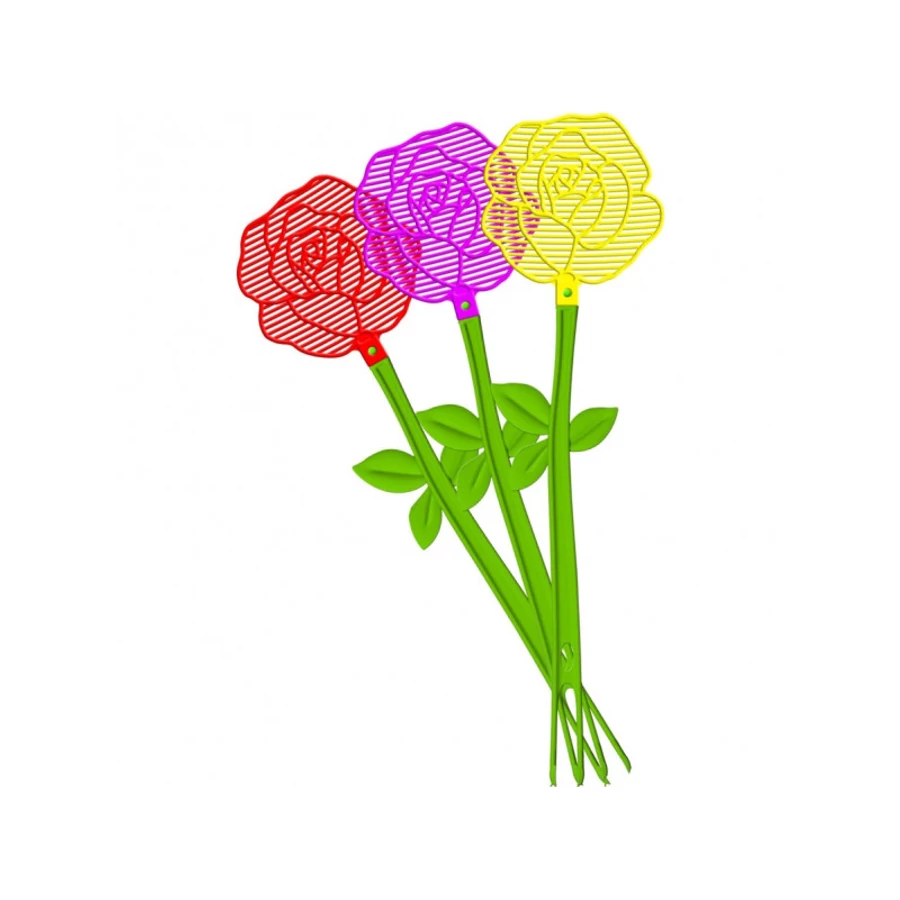 Légycsapó műanyag Bros virágforma