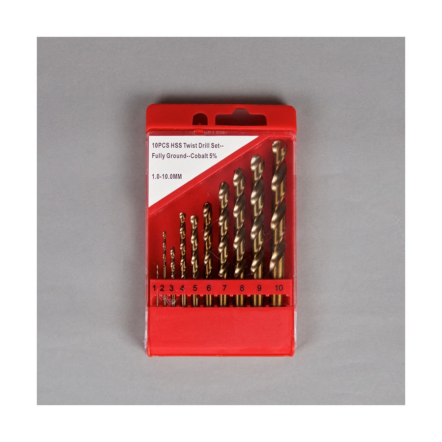 Fémcsigafúró készlet kobaltos 10 db-os