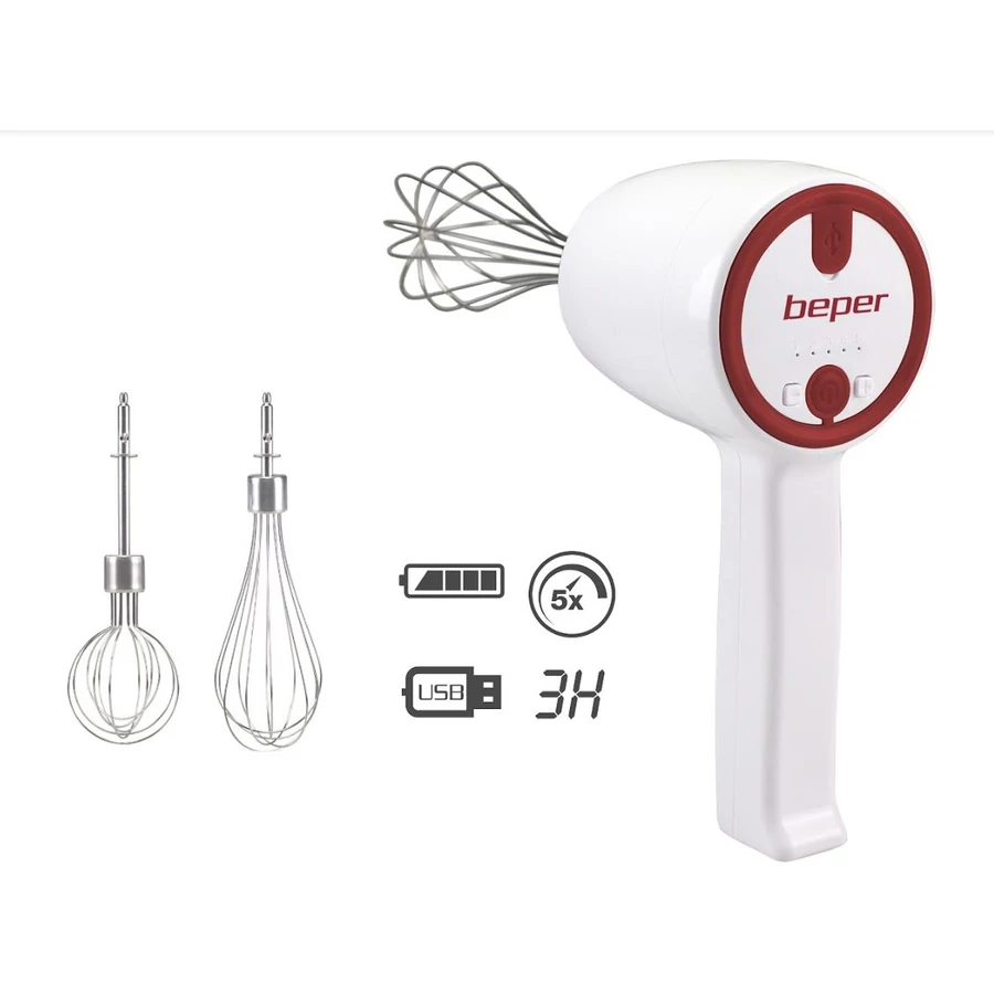 Beper P102SBA007 USB-s újratölthető kézi mixer