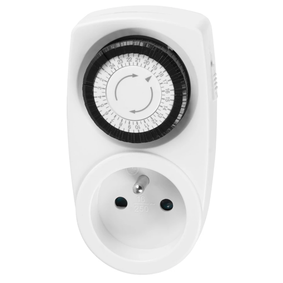 Időzítő Strend Pro, mehanikus dugó, 230 V, max. 3680 W