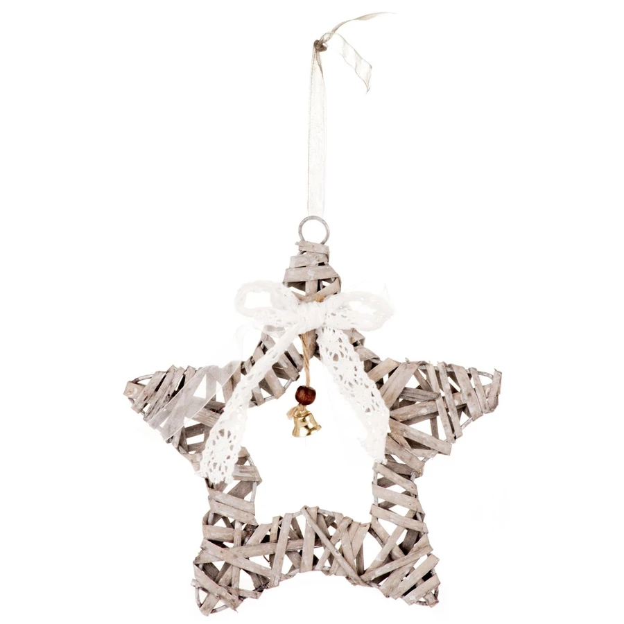 MagicHome karácsonyi dekoráció, Wildeco Karácsony, Csillag, csomag. 5 db, 20 x 3 cm
