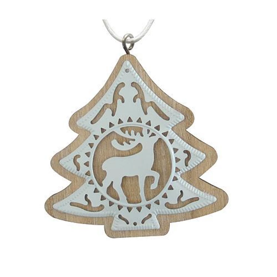 MagicHome karácsonyi dísz, fenyőfa, felfüggeszthető, csomag. 5 db