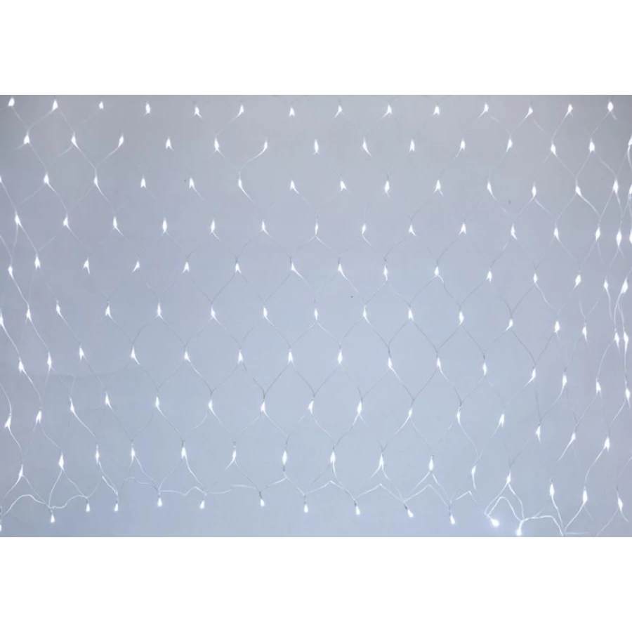 Fényfüzér MagicHome Karácsony Netled, 160 LED hideg fehér, MULTI CONNECT, egyszerű világítás, fehér kábel