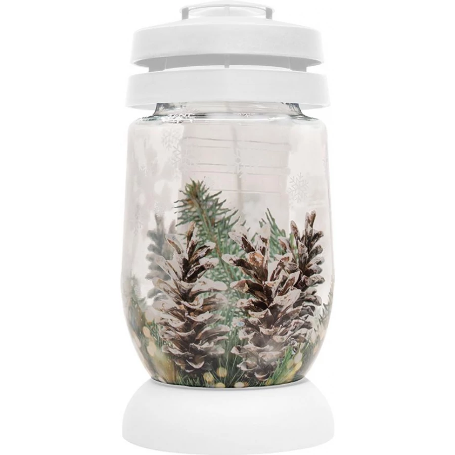 Mécses bolsius S07 3D karácsonyi tűlevelek 22,4 cm, 36 óra