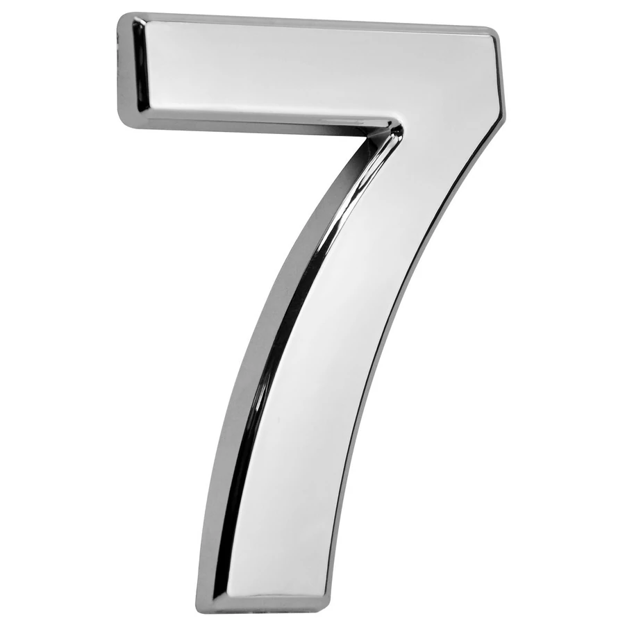 MagicHome '7' házszám, ragasztószalaggal, ezüst, 70 x 100 mm, ABS