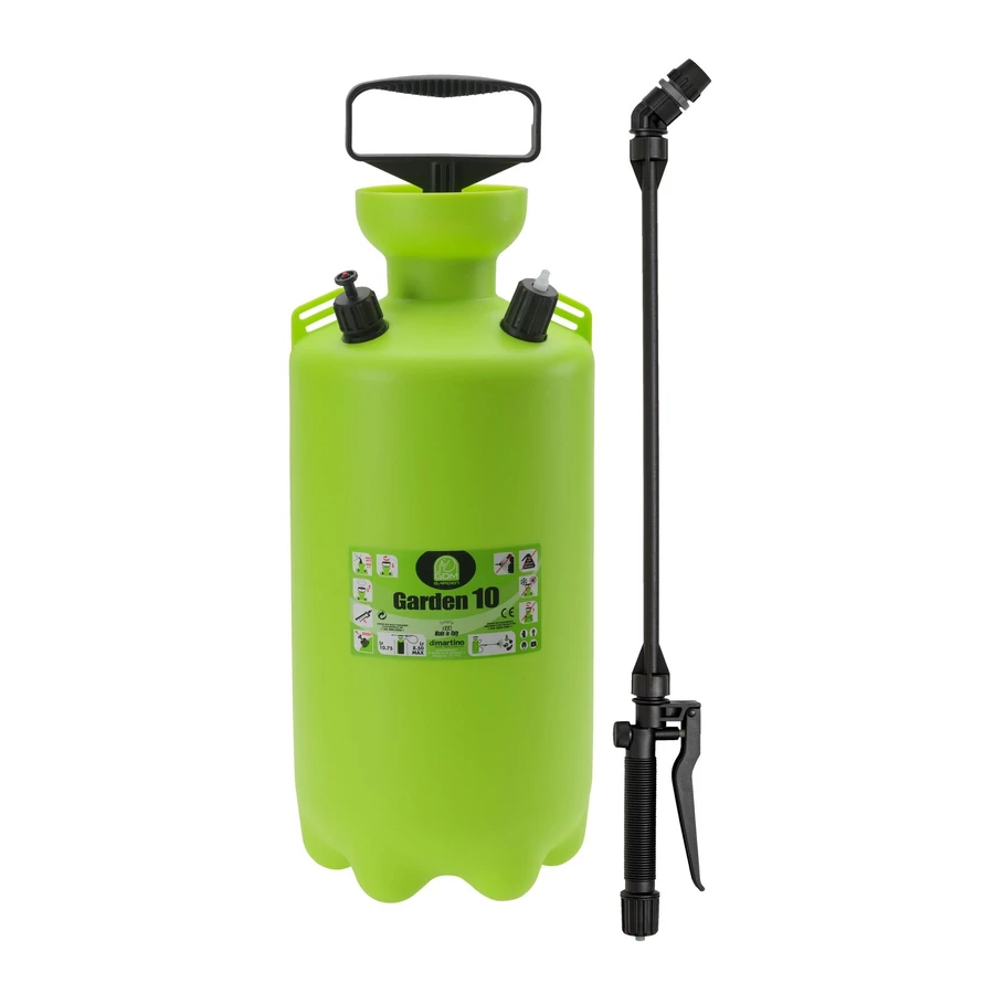 Permetező dimartino® Garden 10, vállra helyezhető 8,5/10,75 l, 3 bar