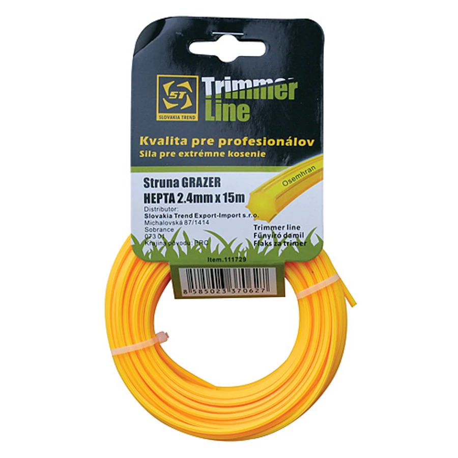 Grazer Pro Hepta fűnyíró damil 1,6 mm, 15 m, csillag